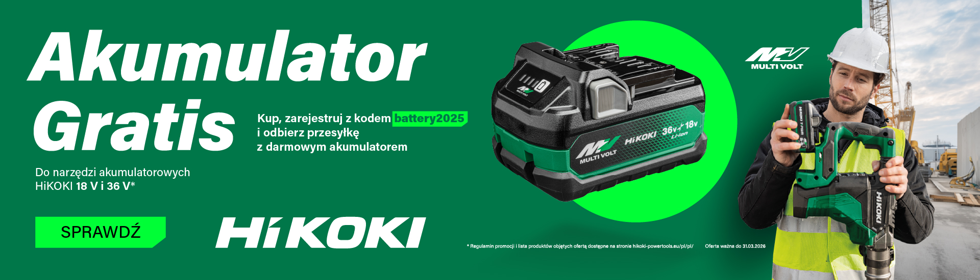 HIKOKI EC36DA W4Z AKUMULATOROWY KOMPRESOR akugratis