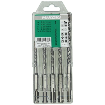 HIKOKI ZESTAW 5 WIERTEŁ UDAROWYCH SDS PLUS (782532)