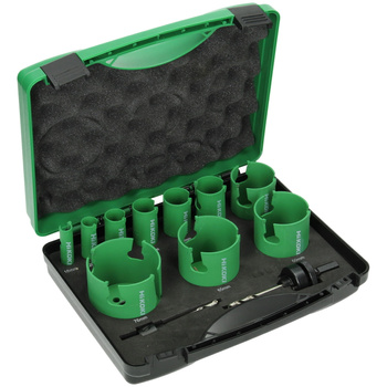 HIKOKI ZESTAW OTWORNIC - RÓŻNE MATERIAŁY 10 SZTUK 754254