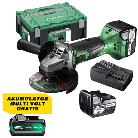 HIKOKI G18DSL2 WPZ AKUMULATOROWA SZLIFIERKA KĄTOWA 115MM