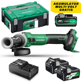 HIKOKI G3613DVE WQZ SZLIFIERKA KĄTOWA AKUMULATOROWA 