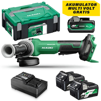 HIKOKI G3613DVF WQZ SZLIFIERKA KĄTOWA AKUMULATOROWA